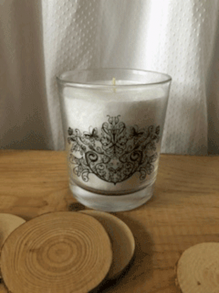 Windlicht Glas, Ranken