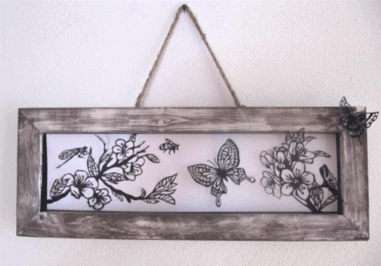 Scherenschnitt Schmetterlinge 3D