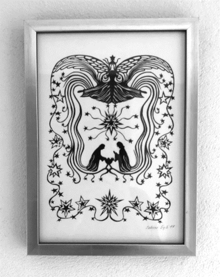 Scherenschnitt Engel 