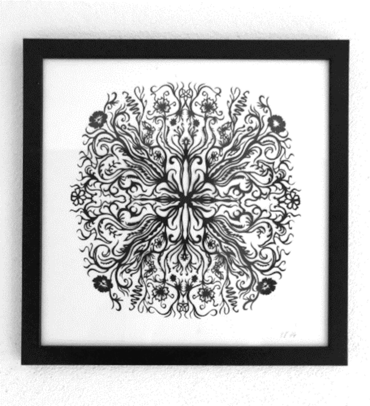 Scherenschnitt Blumenranken