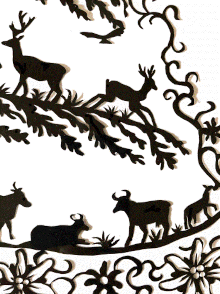 Scherenschnitt Wettertanne